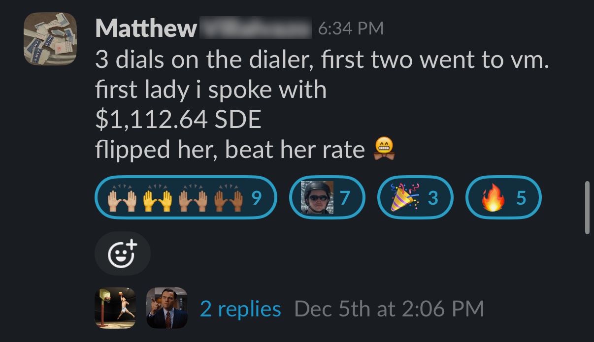Matthew: $1,112.64 policy on the third dial — beat her existing rate
